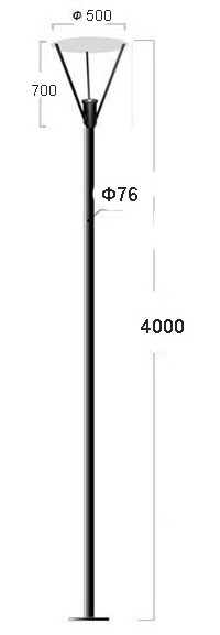 Светильник парковый Канделябр 3.2_62_48_4000