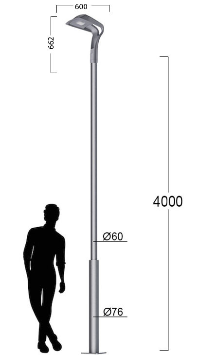 Городской парковый фонарь с LED 140b 1_140b_87_4000