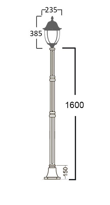 Светильник ландшафтный Гений 1_30_25_2000