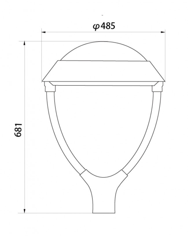 Уличный светодиодный фонарь Канделябр 147A 1_147A_87_4000