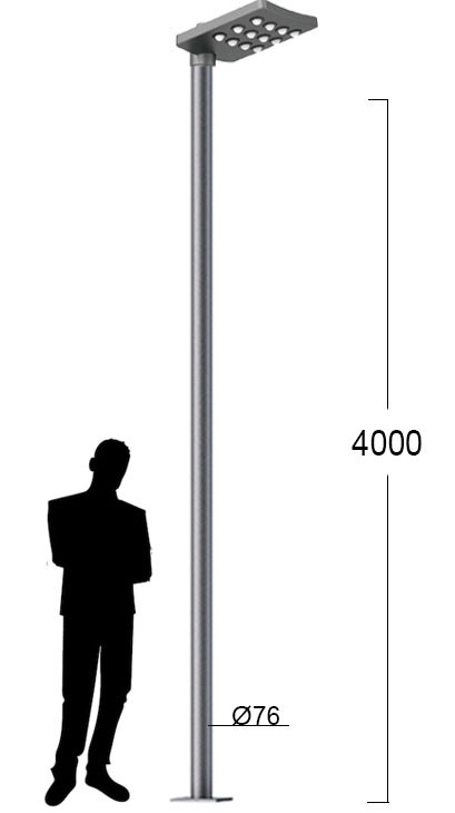 LED-фонарь для дворов жилых комплексов Канделябр 148 1_148_48_4000
