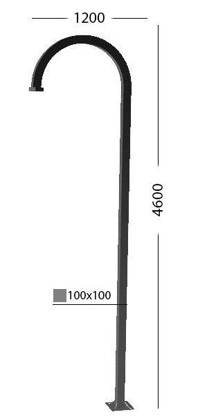 Парковый светильник Городская среда Закат 1_100_314_4000