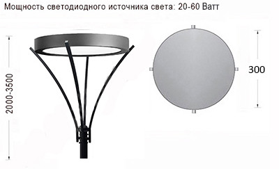 Светильник парковый светодиодный Канделябр 4.0_519_47_3000