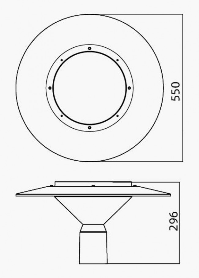 Светодиодный фонарь для парковых дорожек Канделябр 128А 1_128A_48_4000